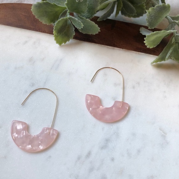 The Juliette - Resin Crescent Hoop - Picture 2 of 3